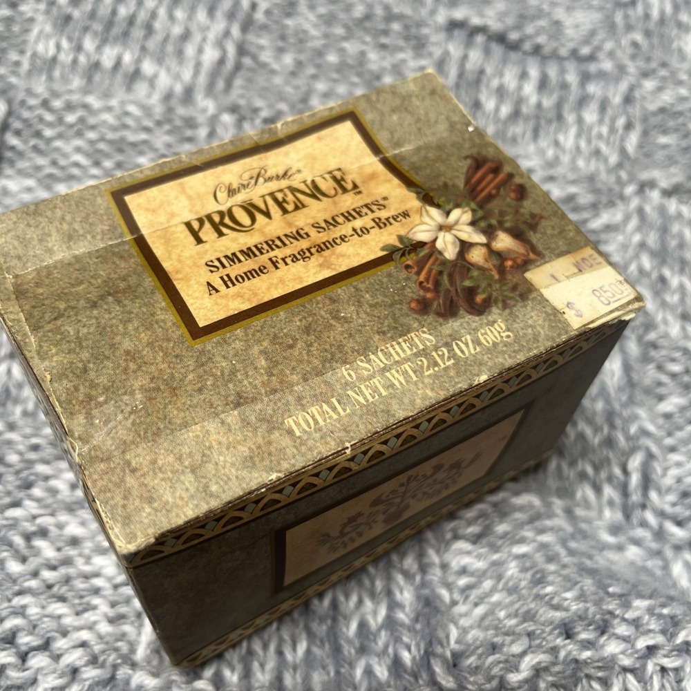 NOS Claire burke  Pr ovence Simmering Sachets 6 Pk New Vintage 1989